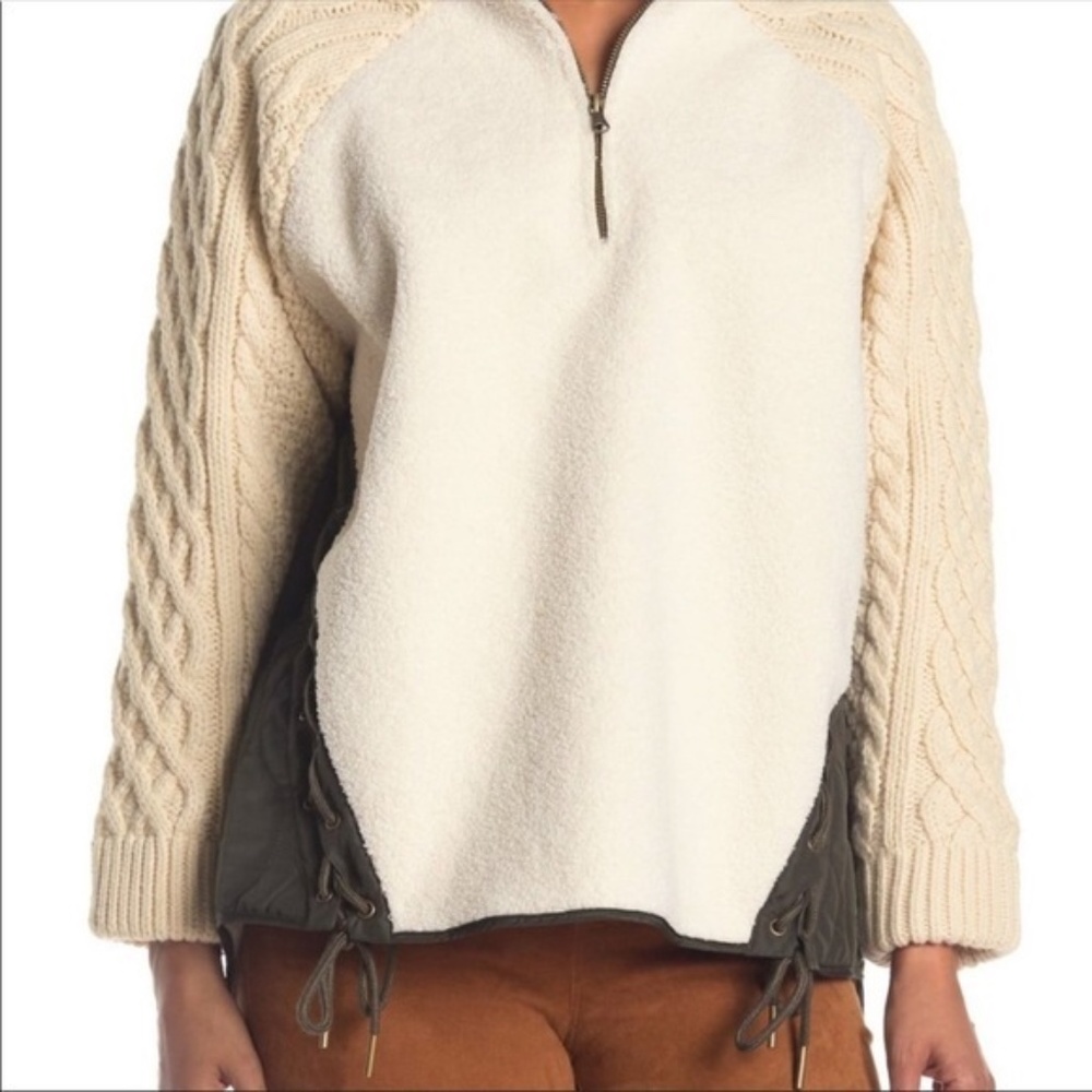 FREE SHIPPING! Boundless North Eden Knit Half Zip Pullover Sweater